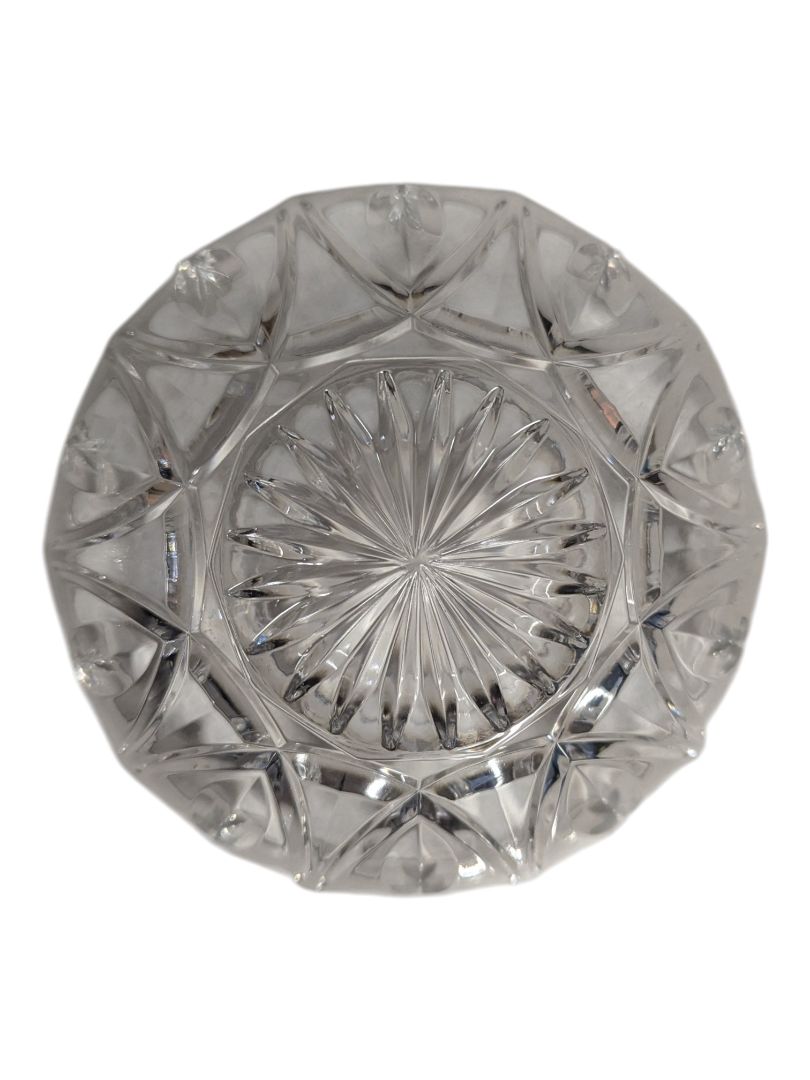 Vintage Pressed Glass Covered Candy Dish
