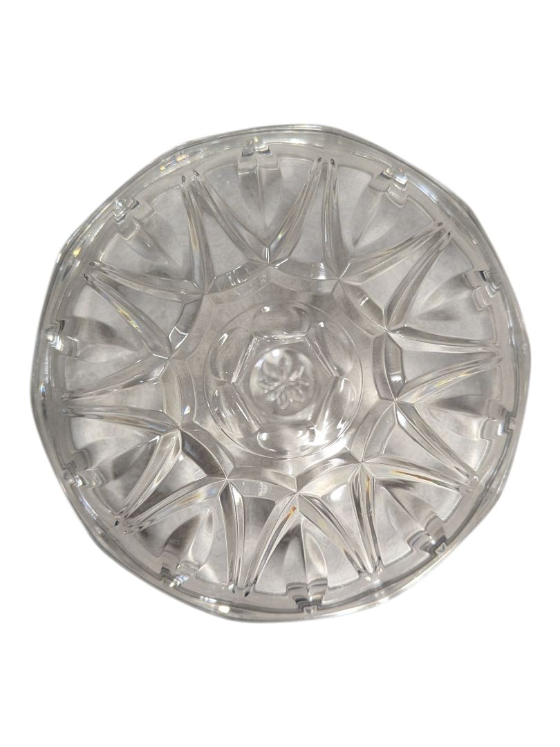 Vintage Pressed Glass Covered Candy Dish