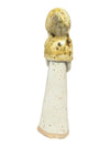 Signed Studio Pottery Figure – Rustic Hooded Girl