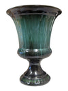 Blue Mountain Pottery Green Glaze Pedestal Urn Vase