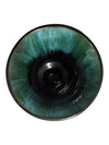 BMP Green Glaze Pedestal Urn Vase