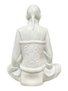 White Glazed Seated Asian Scholar Figurine