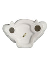 White Glazed Seated Asian Scholar Figurine