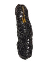 Black Beaded Evening Clutch Purse