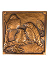 Canadian Decorative Copper Wall Plaque with Three Birds