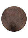 Albert Gilles Copper Wall Plate with Floral Relief