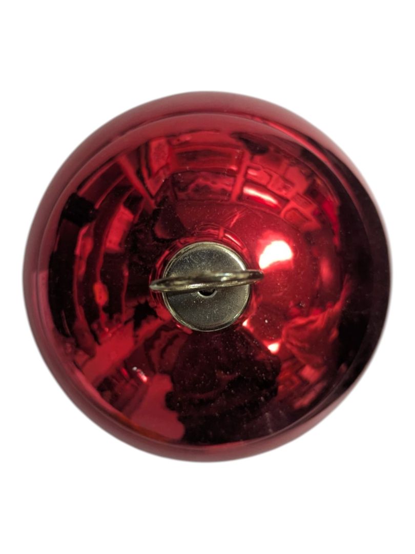 Tuxton Red Ornament Style Covered Candy Dish