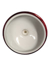 Tuxton Red Ornament Style Covered Candy Dish