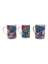 Set of 3 Vintage Christmas Ceramic Mugs in Original Boxes