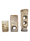Vintage Dutch Brutalist Pottery Bud Vase Set (3 Pieces)