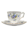 Aynsley “Marine Rose” Bone China Teacup and Saucer