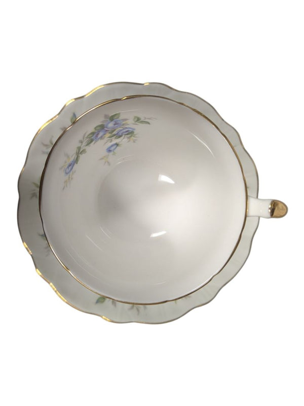 Aynsley “Marine Rose” Bone China Teacup and Saucer