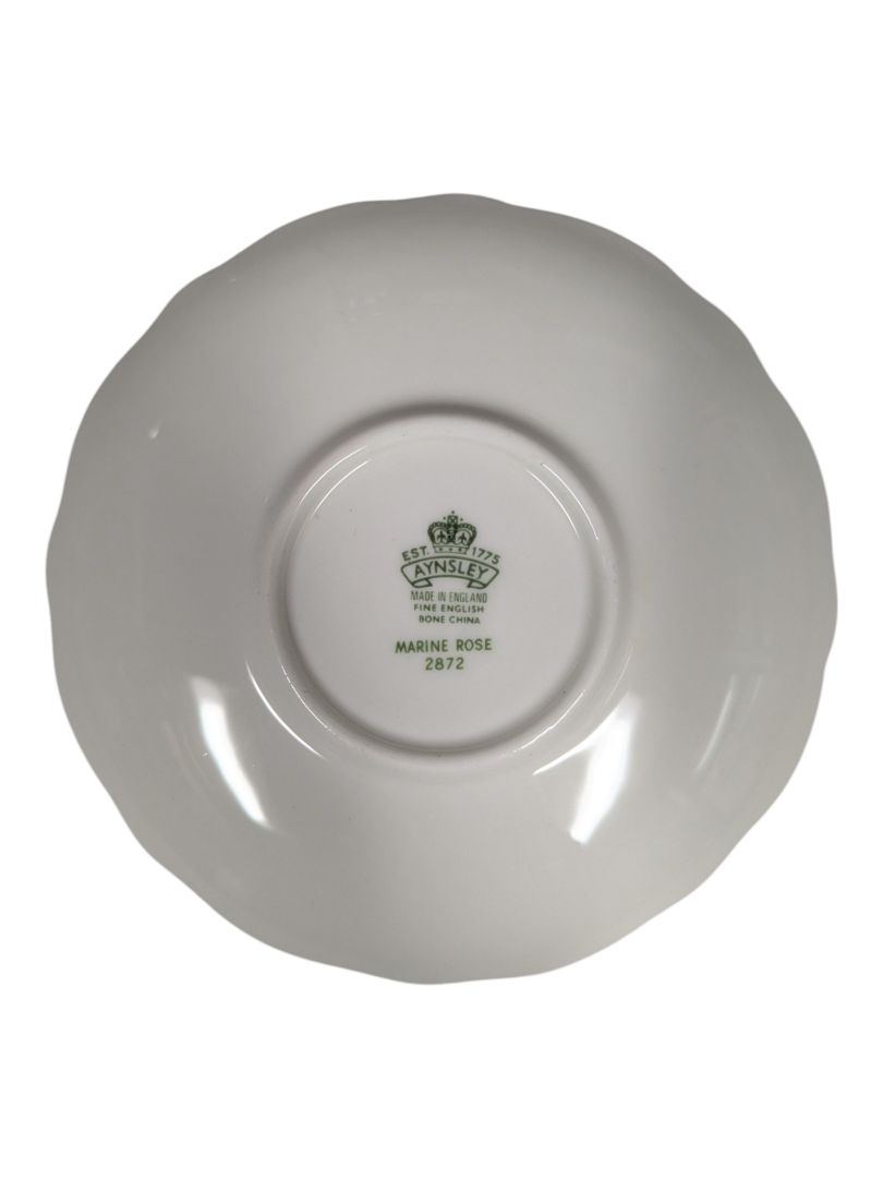 Aynsley “Marine Rose” Bone China Teacup and Saucer