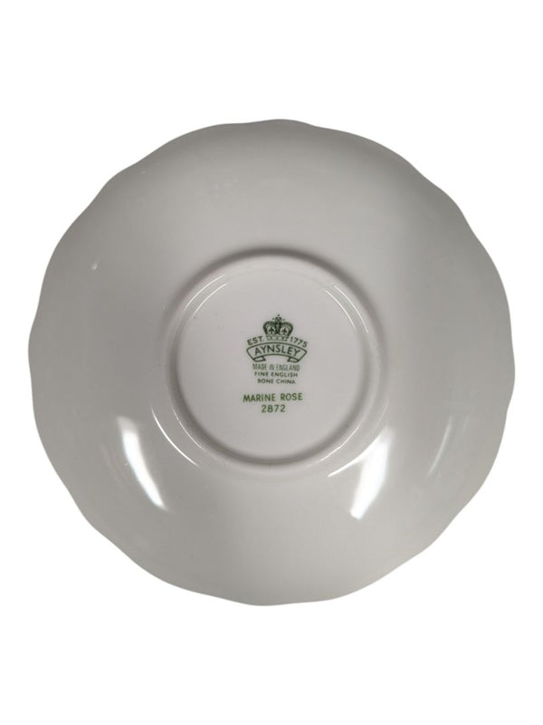 Aynsley “Marine Rose” Bone China Teacup and Saucer