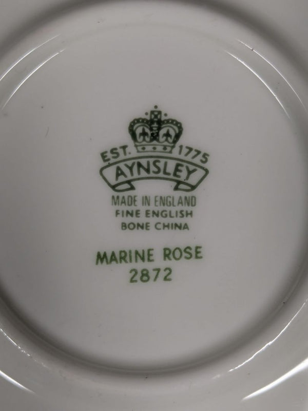 Aynsley “Marine Rose” Bone China Teacup and Saucer