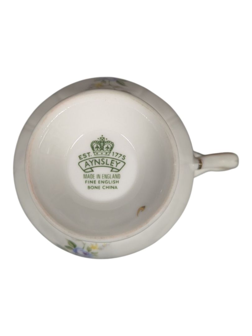 Aynsley “Marine Rose” Bone China Teacup and Saucer