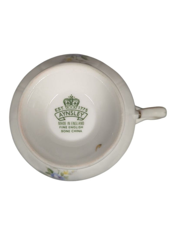 Aynsley “Marine Rose” Bone China Teacup and Saucer