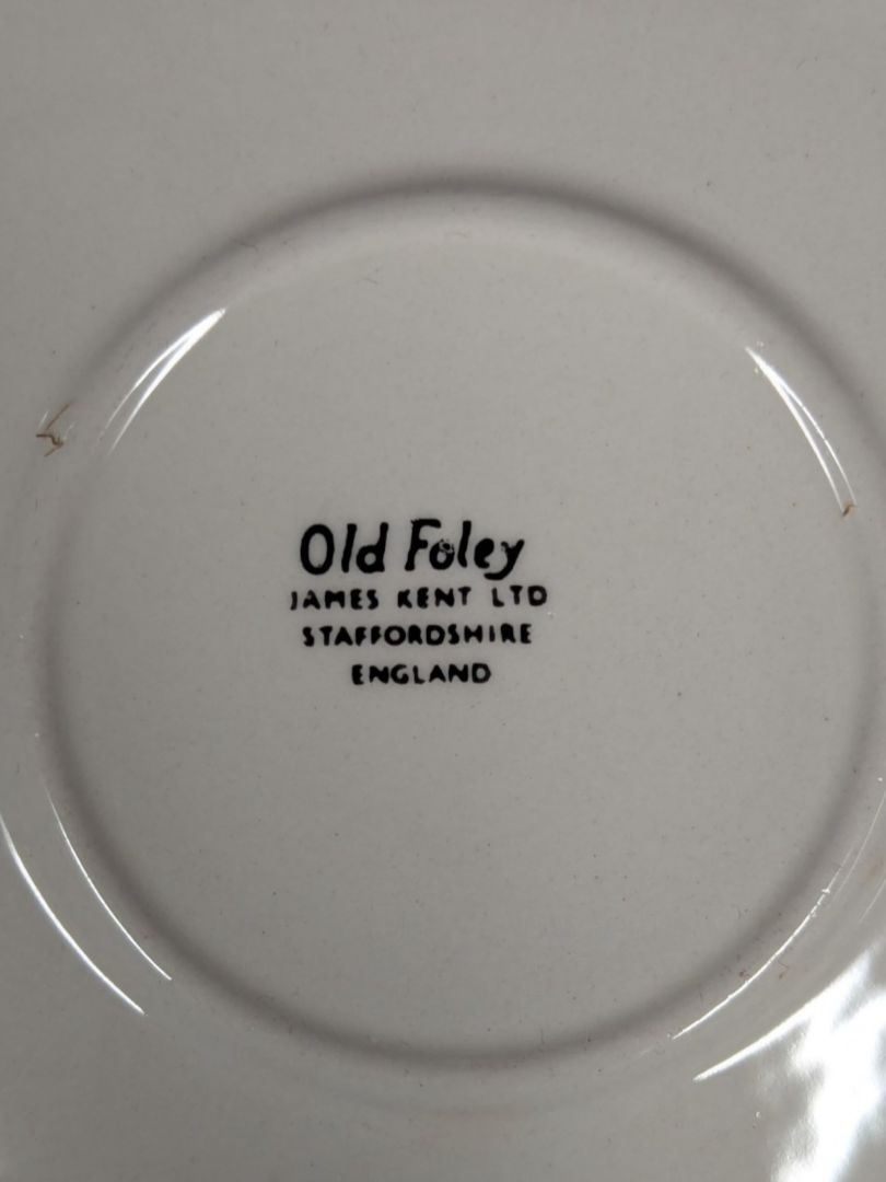 Old Foley James Kent Staffordshire Tea Cup & Saucer