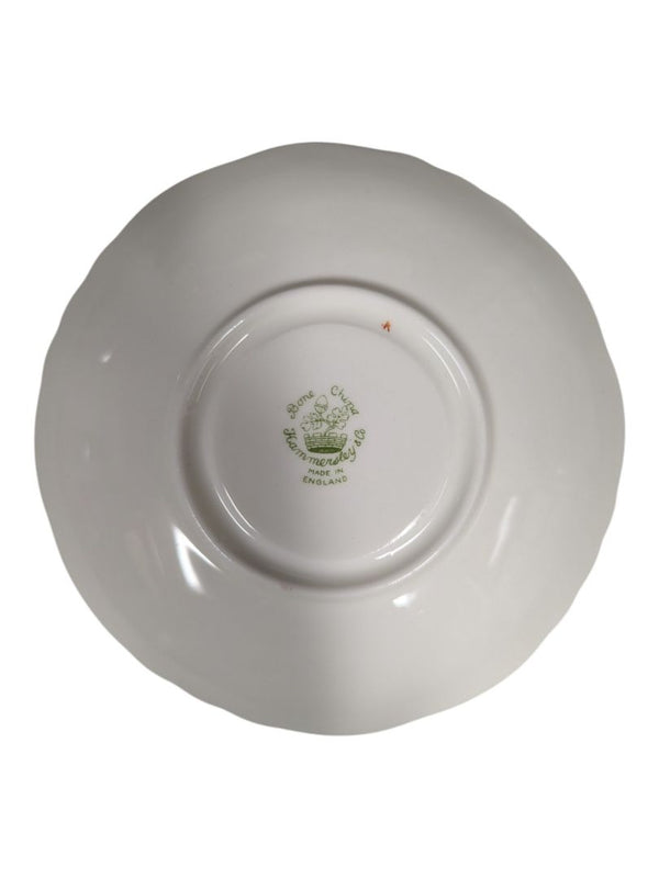 Hammersley Bone China Cranberry Teacup & Saucer