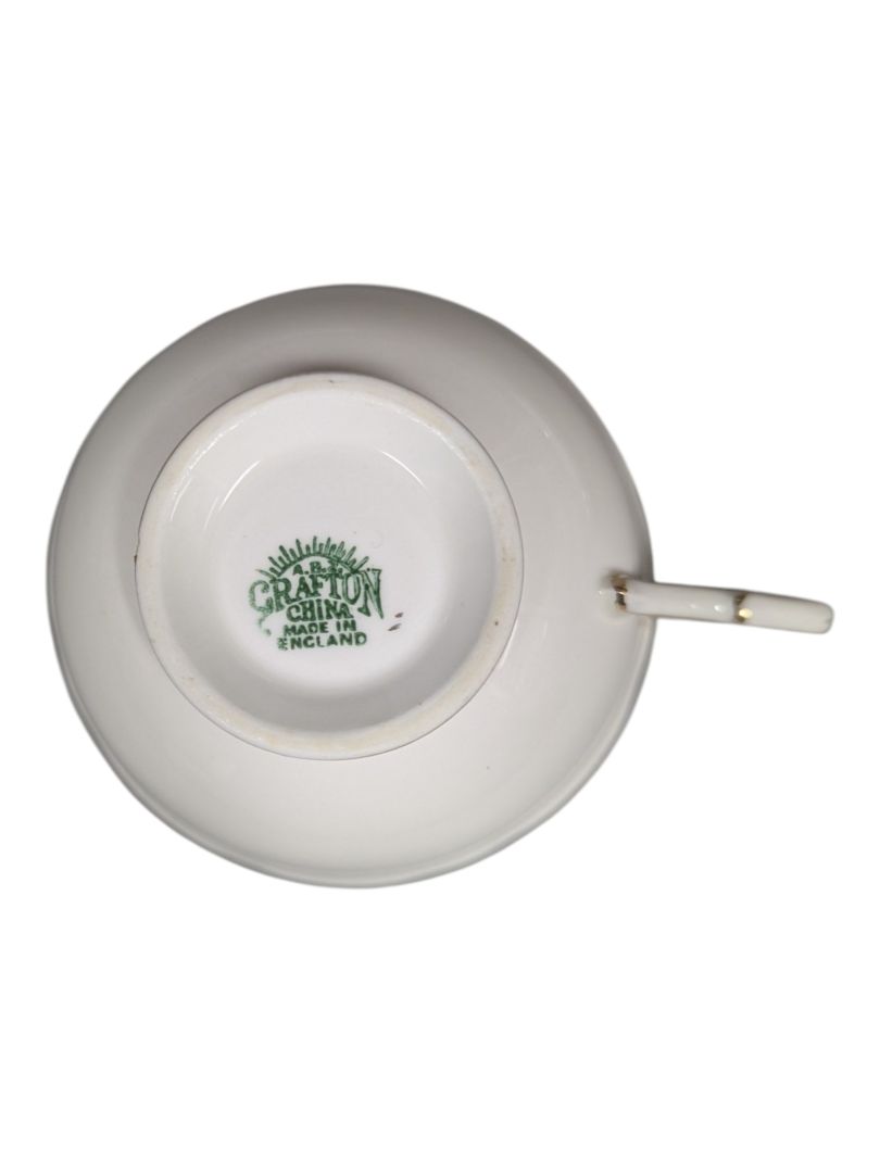 Vintage A.B. Grafton China Teacup & Saucer