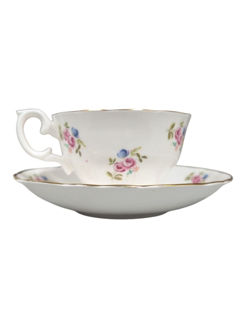 Crown Sussex Fine Bone China Teacup & Saucer