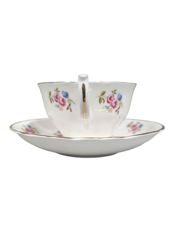 Crown Sussex Fine Bone China Teacup & Saucer
