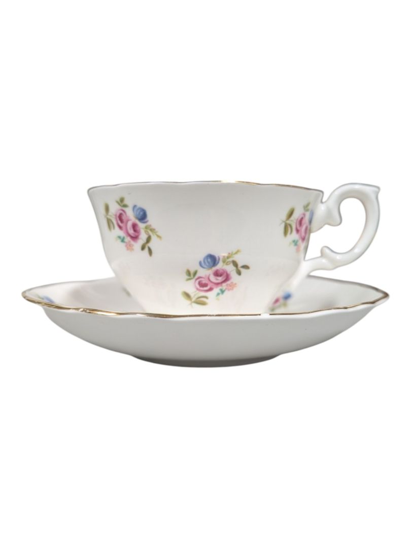 Crown Sussex Fine Bone China Teacup & Saucer