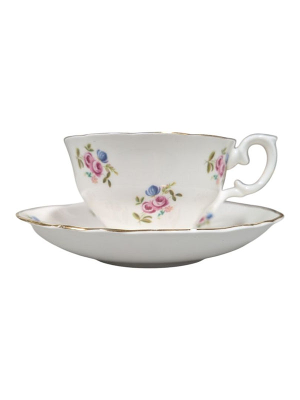 Crown Sussex Fine Bone China Teacup & Saucer