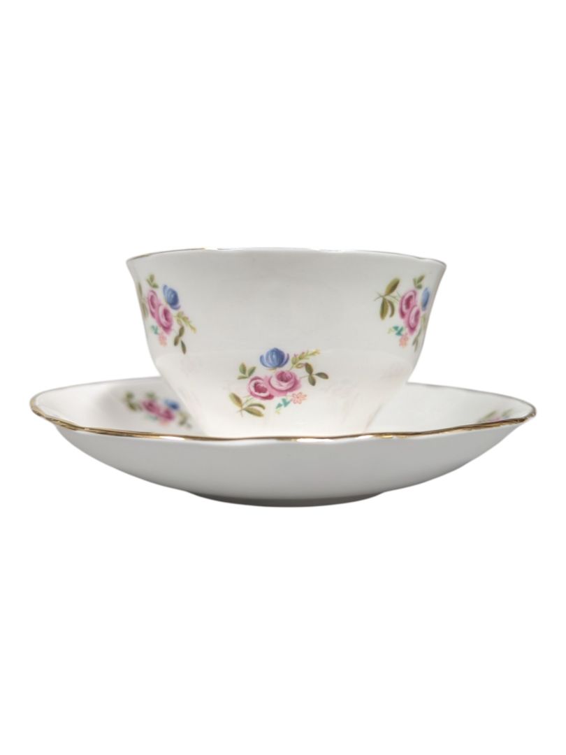 Crown Sussex Fine Bone China Teacup & Saucer