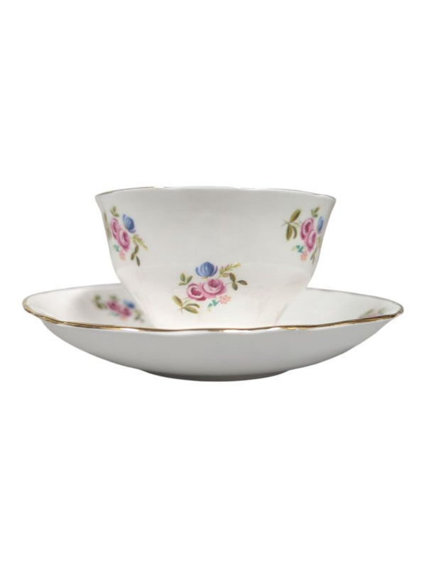 Crown Sussex Fine Bone China Teacup & Saucer