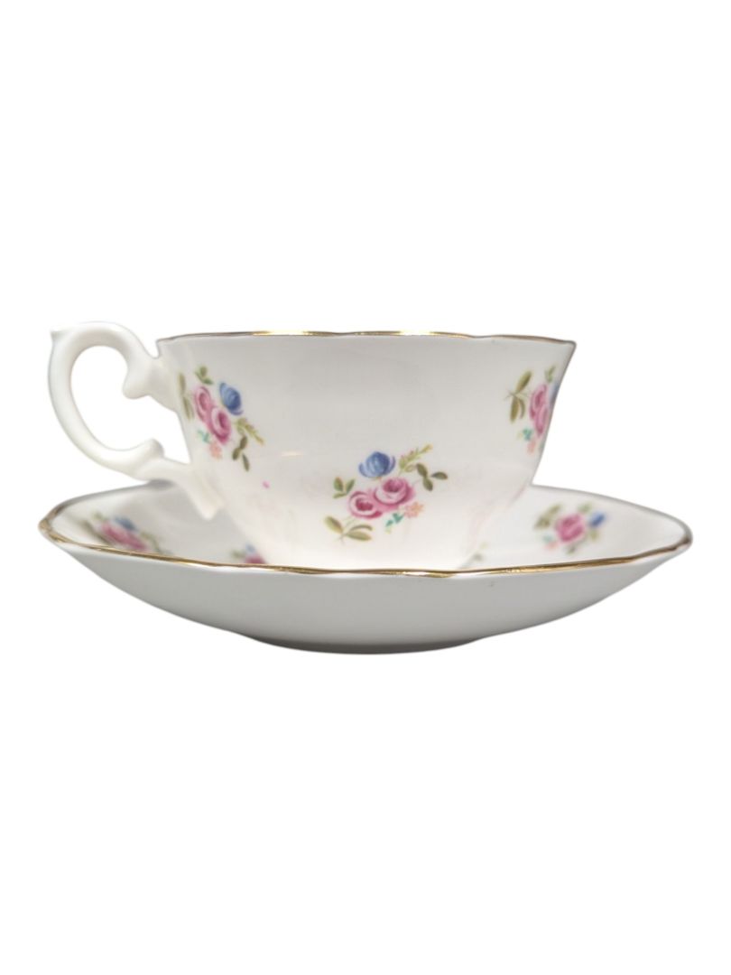 Crown Sussex Fine Bone China Teacup & Saucer