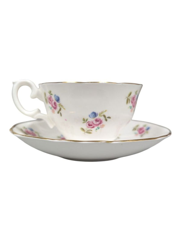 Crown Sussex Fine Bone China Teacup & Saucer