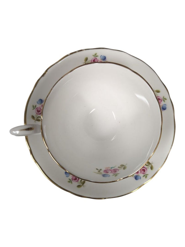 Crown Sussex Fine Bone China Teacup & Saucer