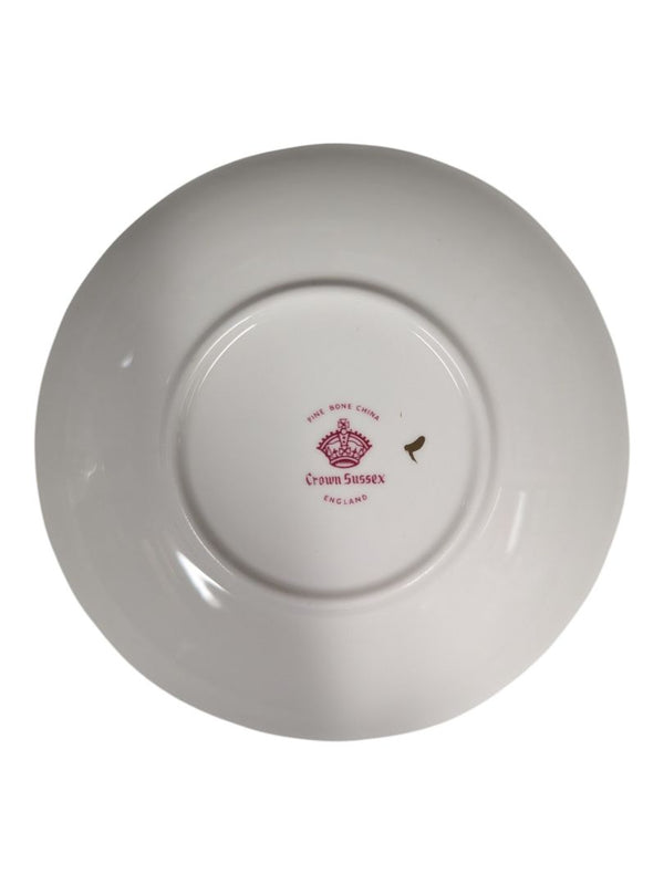 Crown Sussex Fine Bone China Teacup & Saucer