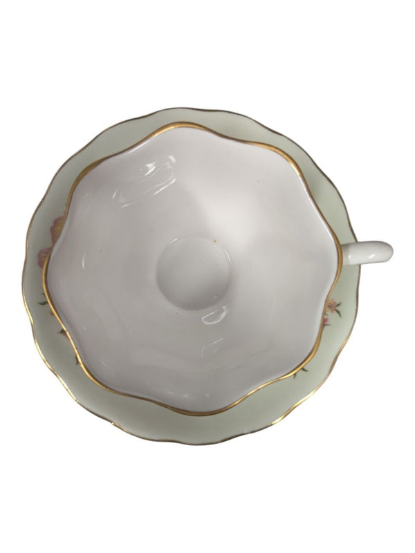 Colclough Bone China Teacup & Saucer Pink Rose