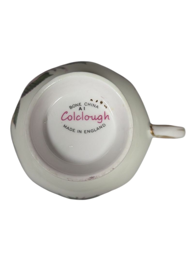 Colclough Bone China Teacup & Saucer Pink Rose
