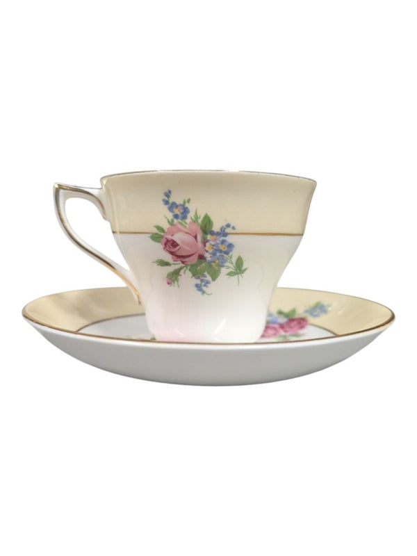 Rosina Bone China Teacup & Saucer Pink Rose
