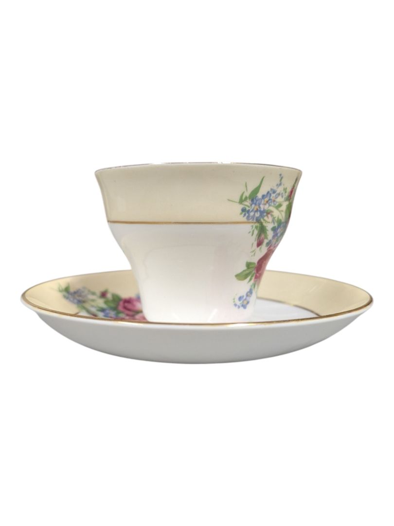 Rosina Bone China Teacup & Saucer Pink Rose