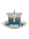 Royal Albert “Regal Series” Bone China Teacup & Saucer – Teal & Gold