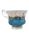 Royal Albert “Regal Series” Bone China Teacup & Saucer – Teal & Gold