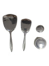 Vintage Vanity Set with Mirror, Hair Brush & Powder Compact