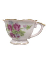 Hand-Painted Rose Porcelain Teacup & Saucer