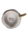 Hand-Painted Rose Porcelain Teacup & Saucer