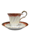 Mid-Century Lusterware Teacup and Saucer Set