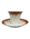 Mid-Century Lusterware Teacup and Saucer Set