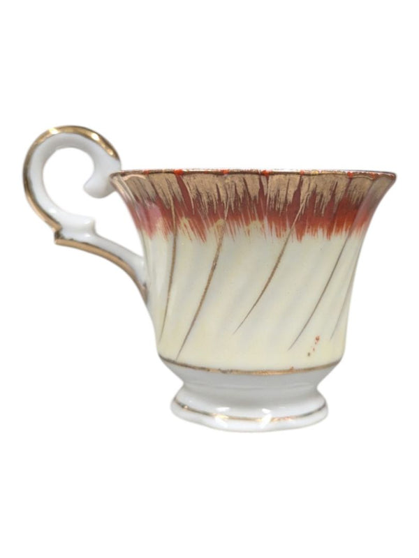 Mid-Century Lusterware Teacup and Saucer Set