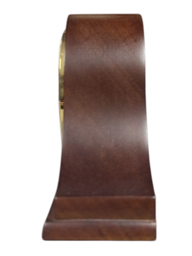 Vintage Seiko QP294B Napoleon Arched Wood Mantel Clock