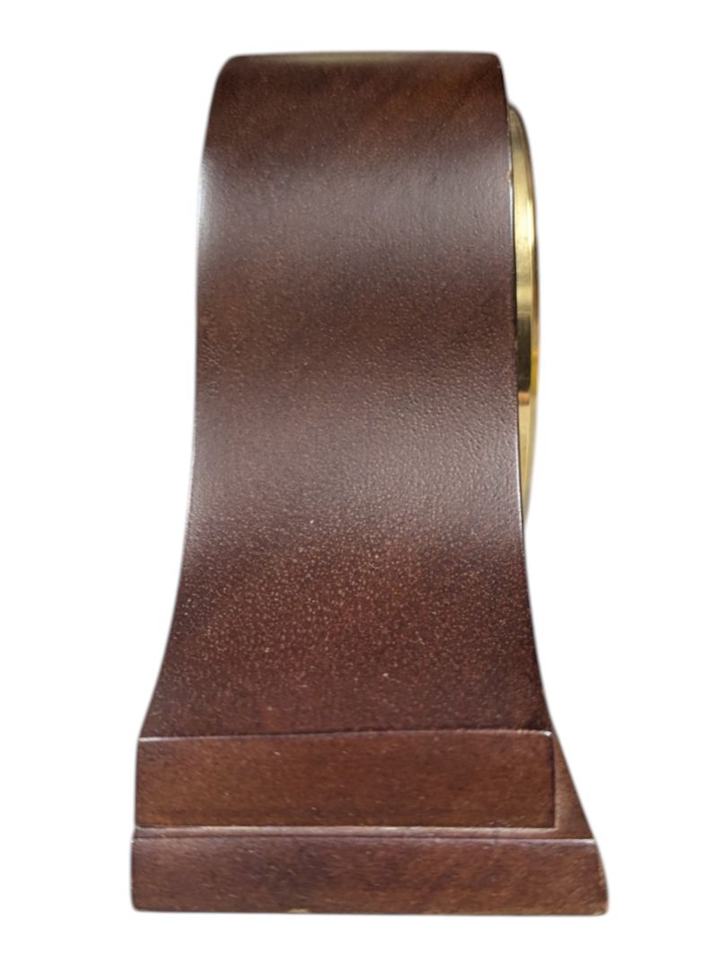 Vintage Seiko QP294B Napoleon Arched Wood Mantel Clock