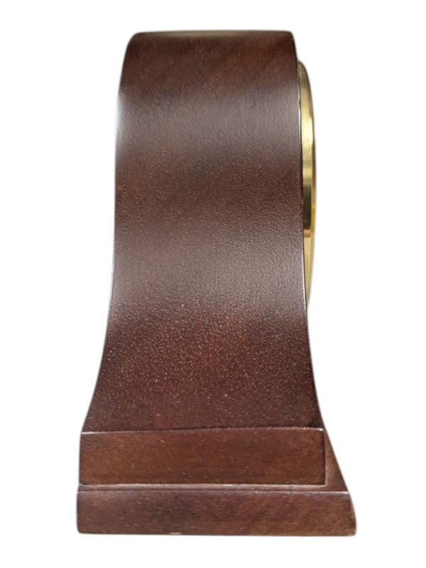 Vintage Seiko QP294B Napoleon Arched Wood Mantel Clock