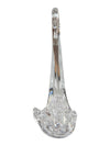 Crystal Swan Figurine / Decorative Glass Sculpture